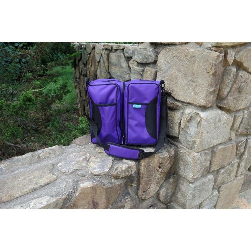  DesignerMadeSunshine 3 in 1 Bassibag Portable Bassinet Crib Changing Station Diaper Bag (Purple)