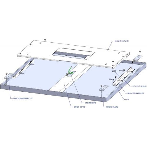  Designers Fountain PF2240XMD30 3000K LED Panel 2 X 2 Ultra Thin Edge-Lit 40W LED Flat Panel Light Residential Flushmount Surface MountCommercial Drop Ceiling Fixture 4000 lm-3000