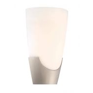 Designers Fountain LED6101-SP Emerson - 16.1W 1 LED Outdoor Wall Sconce, Satin Platinum Finish with Opal Glass