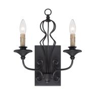 Designers Fountain 85502-NI Tangier 2 Light Wall Sconce, Natural Iron
