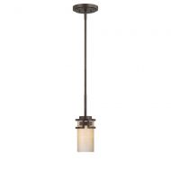 Designers Fountain 83830-FBZ Del Ray - One Light Mini-Pendant, Flemish Bronze Finish with Ivory Pearl Glass