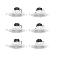 Designers Fountain EV607950WH40D-6 5/6 in. Recessed LED Ceiling Light with White Baffle Trim, 4000K, 93 CRI (6-Pack), 6 Piece