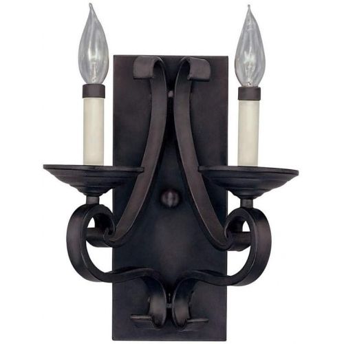  Designers Fountain 9032-NI Barcelona 2-Light Wall Sconce, Natural Iron