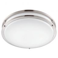 Designers Fountain EV1412L30-35 12 Brushed Nickel/White Low-Profile LED Ceiling Light
