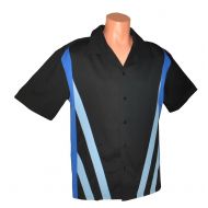 Designs by Attila Mens Leisure Bowling Shirt, 50s Style. Big & Tall Sizes
