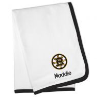 Designs by Chad and Jake Personalized Boston Bruins Baby Blanket (Officially Licensed) Ultra Soft, Warm Comfort | Receiving Swaddle for Newborn Boy or Girl | Portable, Stroller Fri