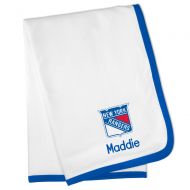 Designs by Chad and Jake Personalized New York Rangers Baby Blanket (Officially Licensed) Ultra Soft, Warm Comfort | Receiving Swaddle for Newborn Boy or Girl | Portable, Stroller Friendly