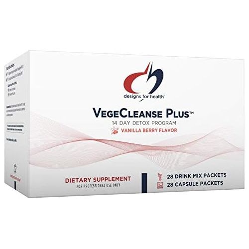  Designs for health Designs for Health - VegeCleanse Plus (PaleoCleanse Plus) 14 Day Detox Program - 28 Protein Powder + 28 Pill Packs