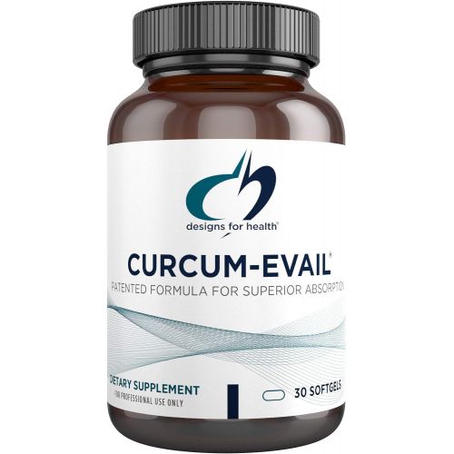  Designs for health Designs for Health - Curcum-Evail - Bioavailable Curcumin + Turmeric Oil, 120 Softgels