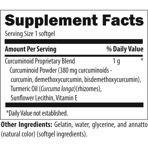  Designs for health Designs for Health - Curcum-Evail - Bioavailable Curcumin + Turmeric Oil, 120 Softgels