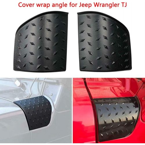  DesirePath Black Cowl Body Armor Outer Cowling Cover for Jeep Wrangler TJ 1997-06 Off Road Sport Exterior Accessories Part,Unlimited Rubicon Sahara X