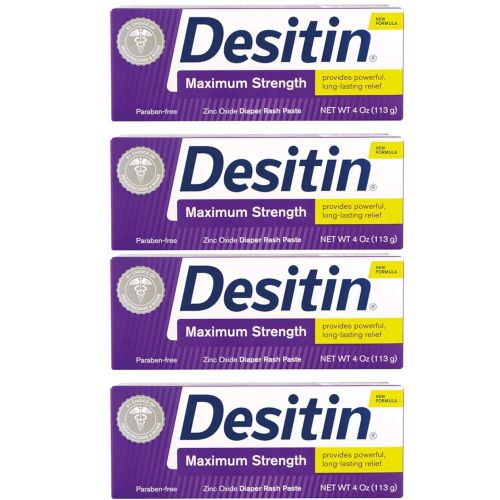  [아마존베스트]Desitin DESITIN Maximum Strength Diaper Rash Paste 4 oz (Pack of 4)