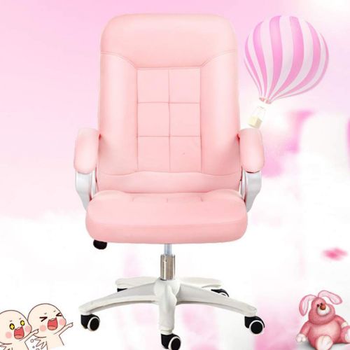  Desk Chairs Chairs Sofas Pink Chair Home Computer Chair Office Lady boss Chair Staff Chair Lift Study Room Swivel Armchair Comfortable Live Home Simple Esports Chair Game Chair