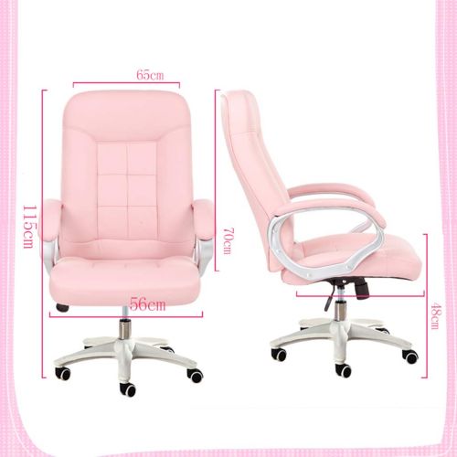  Desk Chairs Chairs Sofas Pink Chair Home Computer Chair Office Lady boss Chair Staff Chair Lift Study Room Swivel Armchair Comfortable Live Home Simple Esports Chair Game Chair