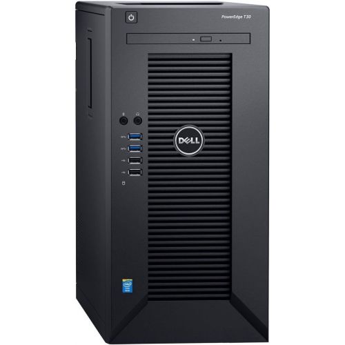 델 Dell PowerEdge T30 Tower Server - Intel Xeon E3-1225 v5 Quad-Core Processor up to 3.7 GHz, 32GB DDR4 Memory, 4TB SATA Hard Drive, Intel HD Graphics P530, DVD Burner, No Operating S