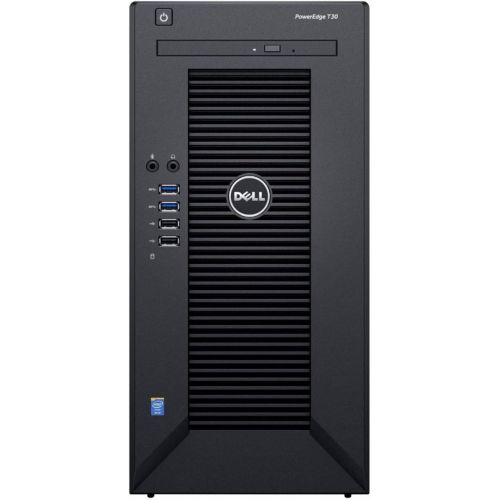 델 Dell PowerEdge T30 Tower Server - Intel Xeon E3-1225 v5 Quad-Core Processor up to 3.7 GHz, 32GB DDR4 Memory, 4TB SATA Hard Drive, Intel HD Graphics P530, DVD Burner, No Operating S