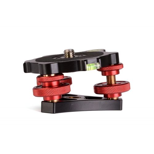  Desmond DLEVX-68 Leveler w Bubble Level for Tripod 38 Precision Tri-Wheel Leveling Base