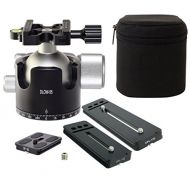 Desmond DLOW-55 Tele Lens Kit 55mm Low Profile Ball Head & 3 QR Plate Arca  RRS Compatible w Pan Lock for Tripod