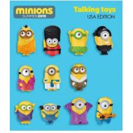 Despicable Me 2015 NEW McDONALDS MINIONS TALKING TOYS COMPLETE SET OF 11 SEALED