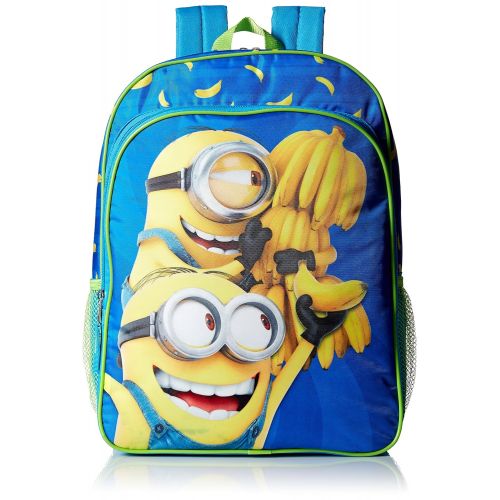  Despicable Me Boys Universal Multi Compartment 16 Inch Backpack, Blue