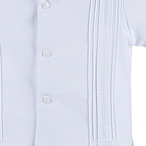  Details and Traditions Boys Guayabera Shirt, Boys Baptism Shirt w Pants Set, Mexican Wedding Shirt, Cotton Guayaberas, style 908