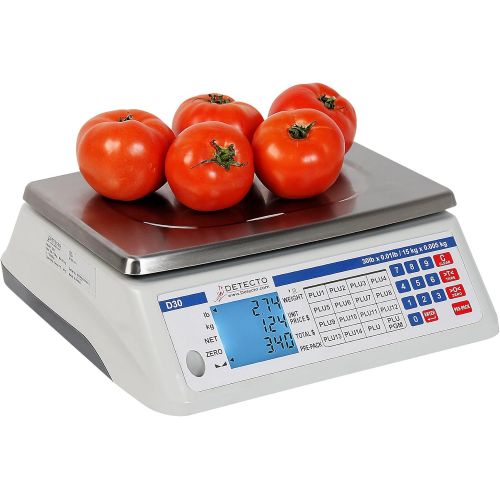  Detecto D60 Price Computing Scale, Electronic, 13.4 W x 13.4 D, 60 lb. Capacity