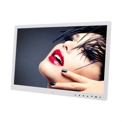  Detectoy HD Digital Photo Frame,HD Digital Photo Frame Electronic Album 17 Inches Front Touch Buttons Multi-Language LED Screen Pictures Music Video