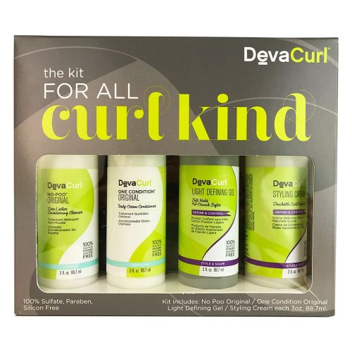  DevaCurl 3oz Kit For All Curl Kind, 4 Piece Set