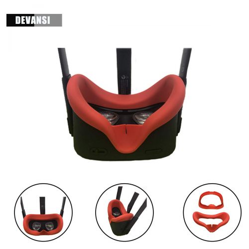  Devansi VR Face Silicone Cover Mask & Face Pad for Oculus Quest Face Cushion Cover Sweatproof Lightproof