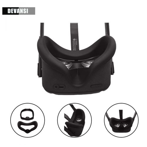  Devansi VR Face Silicone Cover Mask & Face Pad for Oculus Quest Face Cushion Cover Sweatproof Lightproof