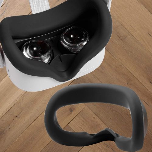  [아마존베스트]Devansi VR Silicone Interfacial Cover for Oculus Quest 2 Eye Protect Cover Sweatproof Lightproof Anti-Leakage