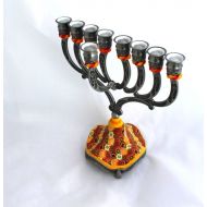 /DevarimYafimo Candle Holders, Polymer Clay Gifts, Hanukkah, Jewish Gift, Candelabra, Menorah, Judaica, Jewish Wedding Gift, Israeli Art,Candle Centerpiece