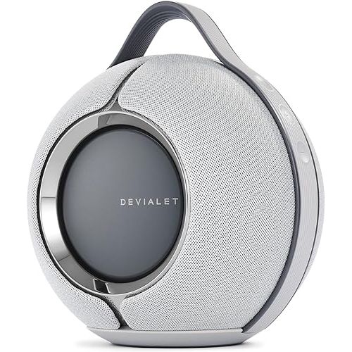  Devialet Mania - Portable Smart Speaker - Light Grey - Superior Sound - Premium Deep Bass - Long-Lasting Battery