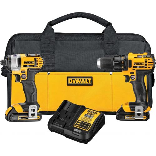  DEWALT 20V MAX Impact Driver and Drill Combo Kit (DCK280C2)