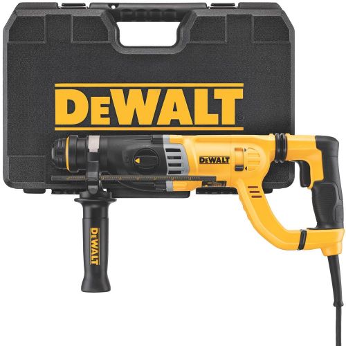  DEWALT Rotary Hammer Drill with Shocks, D-Handle, SDS, 1-1/8-Inch (D25263K)