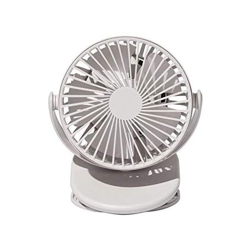  [아마존베스트]Dewys Desk Fan Battery Operated Clip On Mini USB Fan with 3 Speeds for Office and Home Dark Blue