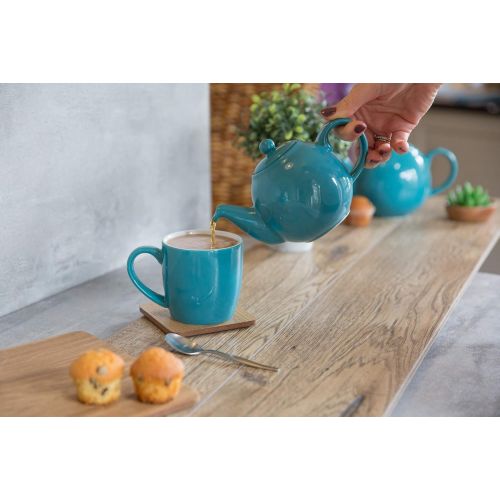  London Pottery UK Globe British Design 2 Cup Teapot 0.6L Turquoise Bora Blue - 17221295 by Dexam