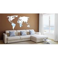 Dezign with a Z World Map Acrylic Wall Mirror (87x47)