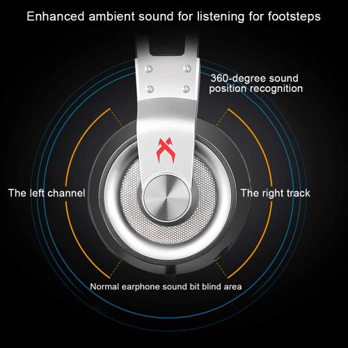  Over Ear Headphone Wired, Dfowd Lightweight Adjustable Gaming Headset With Mic, Noise Isolating Comfortable Earphones, Hi-Fi Deep Bass for iPhone iPod iPad Macbook MP3 Cellphone PC