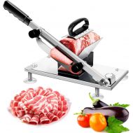 Dgdgbaby Manual Frozen Meat Slicer, Stainless Steel Meat Cutter Beef Mutton Roll Meat Cheese Food Slicer Vegetable Sheet Slicing Machine, Deli Slicer for Home Kitchen