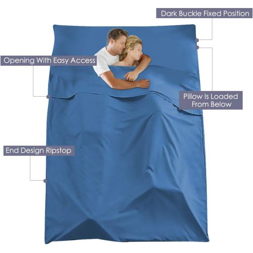  Dgdgbaby Sleeping Bag Liner Camping Travel Home Bed Sheet Lightweight Breathable Hotel Compact Sacks