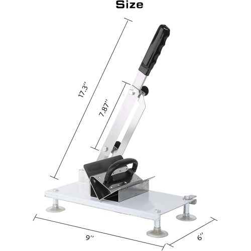  [아마존베스트]Garne T Manual Frozen Meat Slicer, Stainless Steel Meat Cutter Beef Mutton Roll Meat Cheese Food Slicer Vegetable Sheet Slicing Machine, Deli Slicer for Home Kitchen