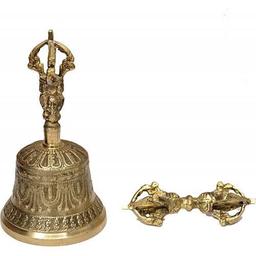  Dharma Store - Tibetan Buddhist Meditation Bell and Dorje Set