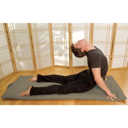  DharmaCrafts Roll Up and Go Yoga Mat, Eco, for Restorative Yoga and Body Scans