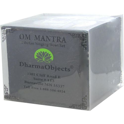  DharmaObjects Tibetan Yoga Meditation OM Singing Bowl/Mallet/Cushion/Box Gift Set명상종 싱잉볼