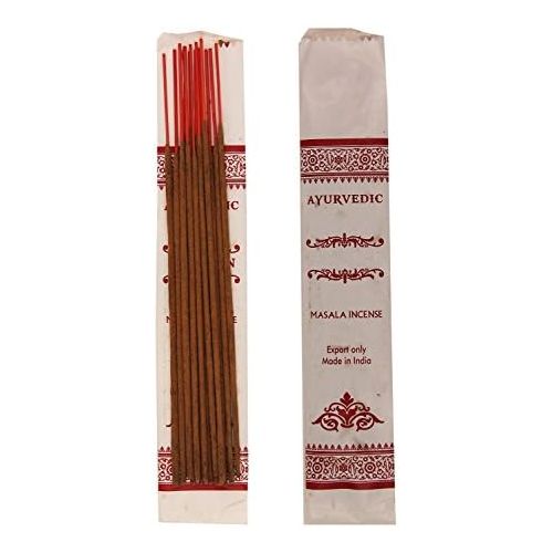  인센스스틱 DharmaObjects Ayurvedic Incense Sticks Variety Pack of 12 Premium Fragrances White Sage Basil Vanilla Nature Fresh Palo Santo and Lavender