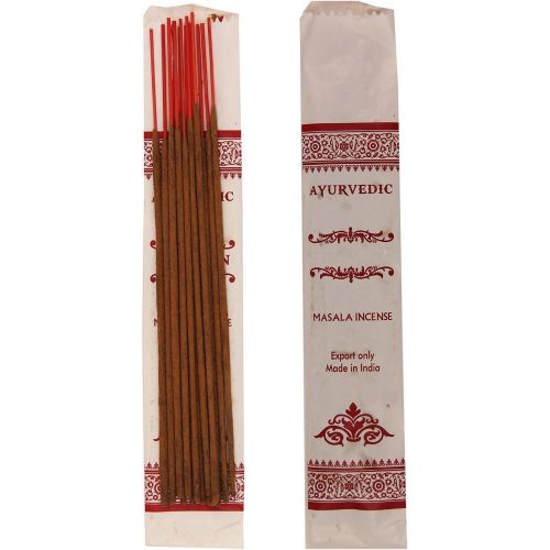  인센스스틱 DharmaObjects Ayurvedic Incense Sticks Variety Pack of 12 Premium Fragrances White Sage Basil Vanilla Nature Fresh Palo Santo and Lavender