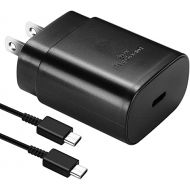 DiHines Super Fast Charger Type C,25W USB-C Wall Charger for Samsung Galaxy S22/S22 Ultra/S22+/S21/S21Ultra/S21 Plus/S20/S20 Ultra/S10/Note 10 20/Note 20 Ultra,Fast Charging Block with 5FT