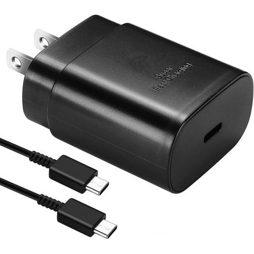  DiHines Super Fast Charger Type C,25W USB-C Wall Charger for Samsung Galaxy S22/S22 Ultra/S22+/S21/S21Ultra/S21 Plus/S20/S20 Ultra/S10/Note 10 20/Note 20 Ultra,Fast Charging Block with 5FT