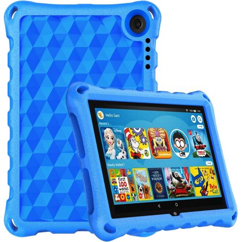  [아마존베스트]Fire HD 8 2020 Case,Fire HD 8 Plus Tablet Case(10th Generation, 2020 Release),DiHines Lightweight Kids-Proof Case for Amazon Kindle Fire HD 8 Tablet/Fire HD 8 Plus,Blue